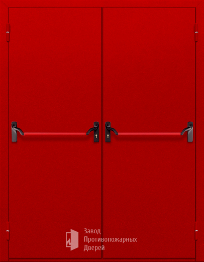 Фото двери «Двупольная глухая с антипаникой (красная)» в Щёлково