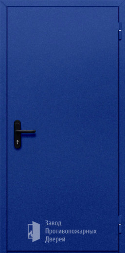 Фото двери «Однопольная глухая (синяя)» в Щёлково