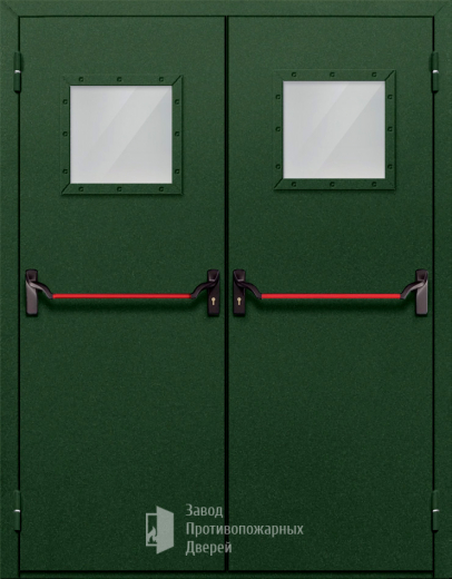 Фото двери «Двупольная со стеклом и антипаникой №59» в Щёлково