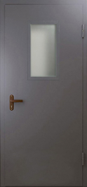 Фото двери «Техническая дверь №4 однопольная со стеклопакетом» в Щёлково