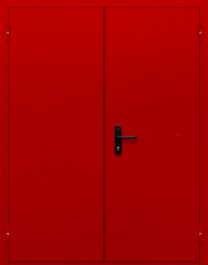 Фото двери «Двупольная глухая (красная)» в Щёлково